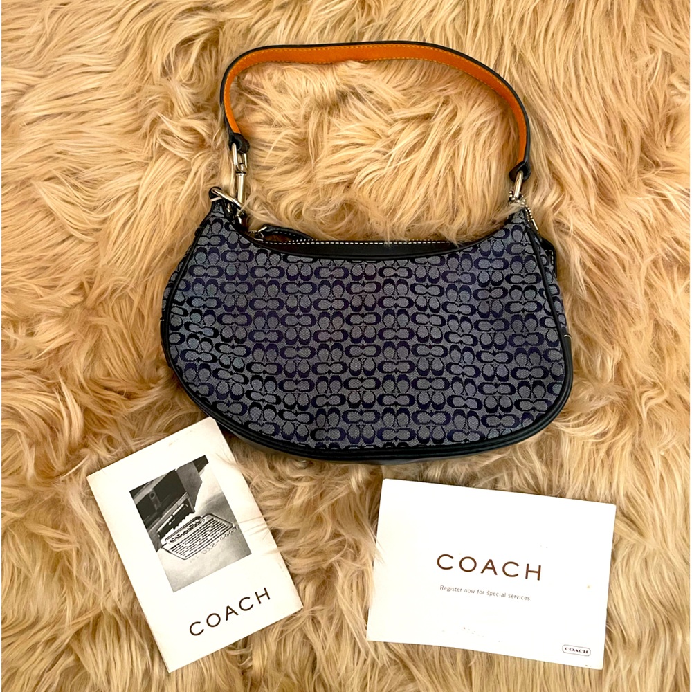 Vintage Coach Purse-Dark Blue